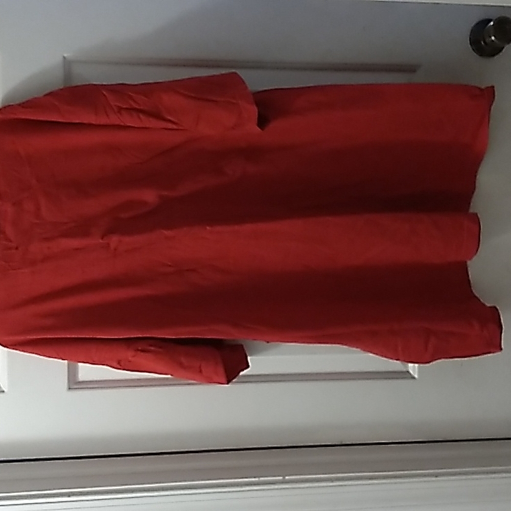 Mens 5x Red Thick Short sleeve
